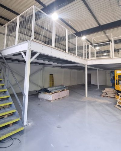 Structural steel beam installation